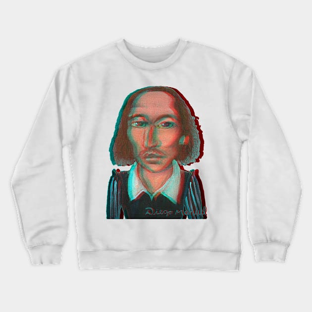 Shakespeare 3 Crewneck Sweatshirt by diegomanuel